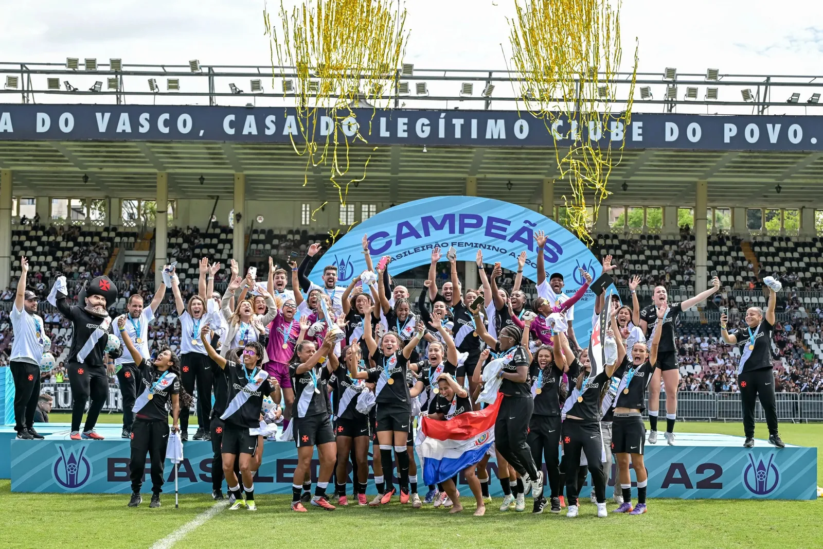 Vasco fecha campanha com acesso à elite do futebol feminino em 2027