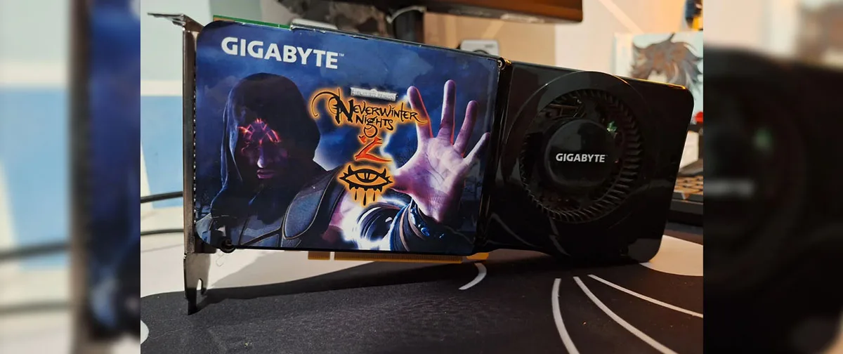 Gigabyte resgata placa GeForce 8800 GTS com arte de Neverwinter Nights 2