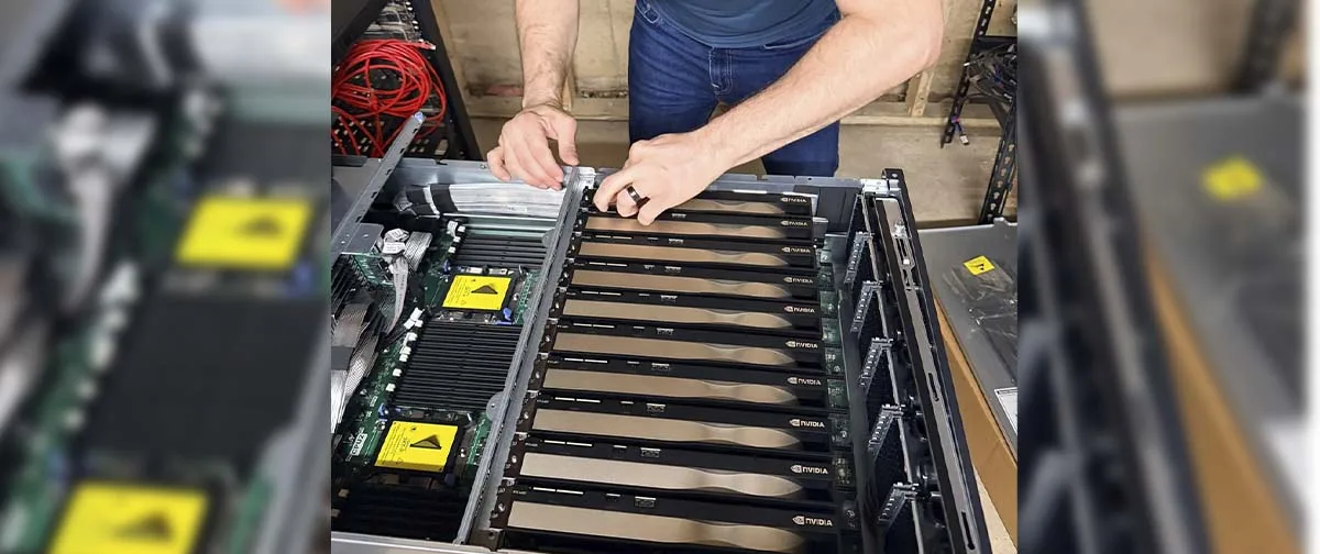 Servidor doméstico reúne dez GPUs profissionais para operar serviços de IA