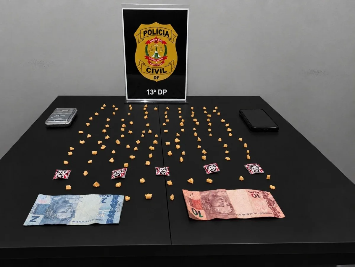 Operação da PCDF apreende crack, dinheiro e balança em Sobradinho I