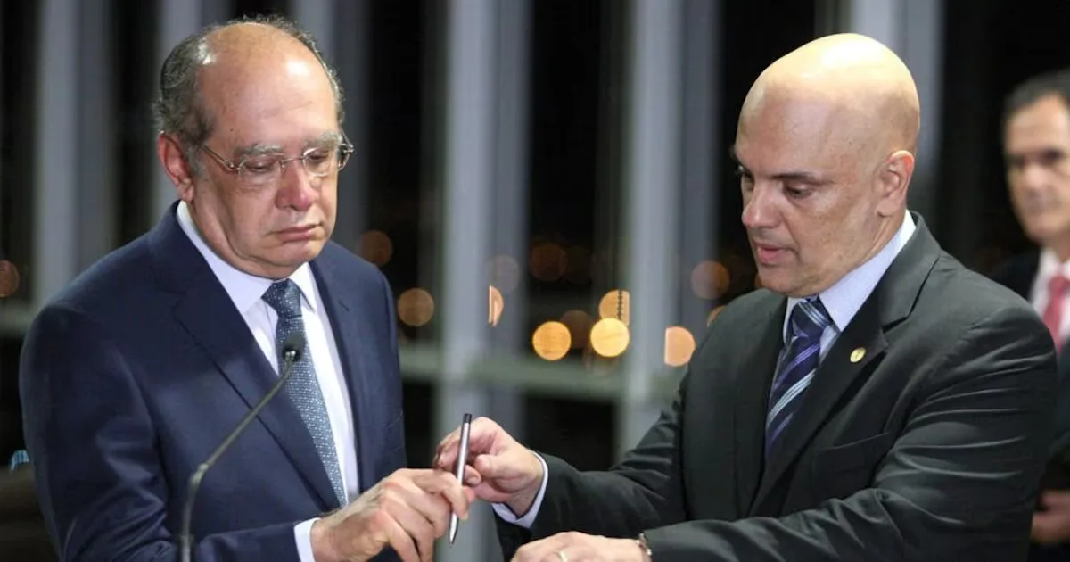 Gilmar questiona composição do STF em caso envolvendo Moraes