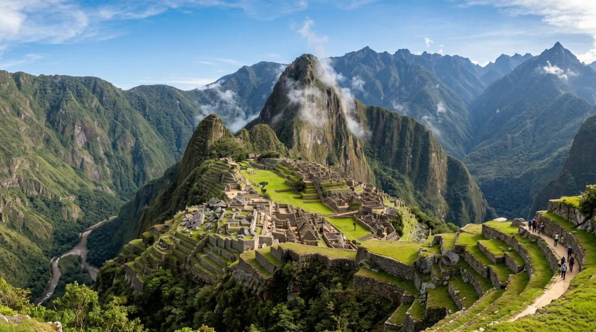 Machu Picchu usou terraços para ocupar crista íngreme nos Andes
