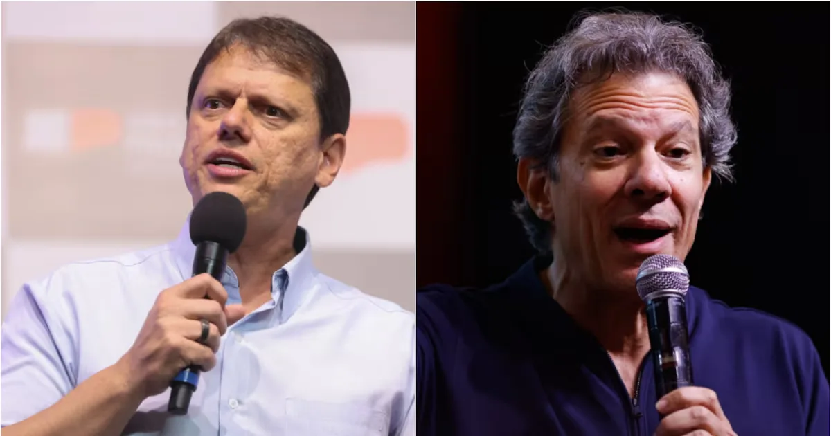 Tarcísio amplia vantagem sobre Haddad em pesquisa para o governo de São Paulo