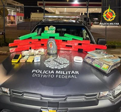Operação da PMDF termina com prisão e apreensão de drogas em Arniqueiras