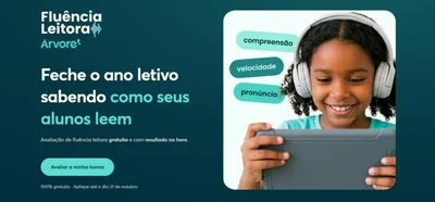 Árvore oferece diagnóstico gratuito de leitura para estudantes do 2º ao 9º ano