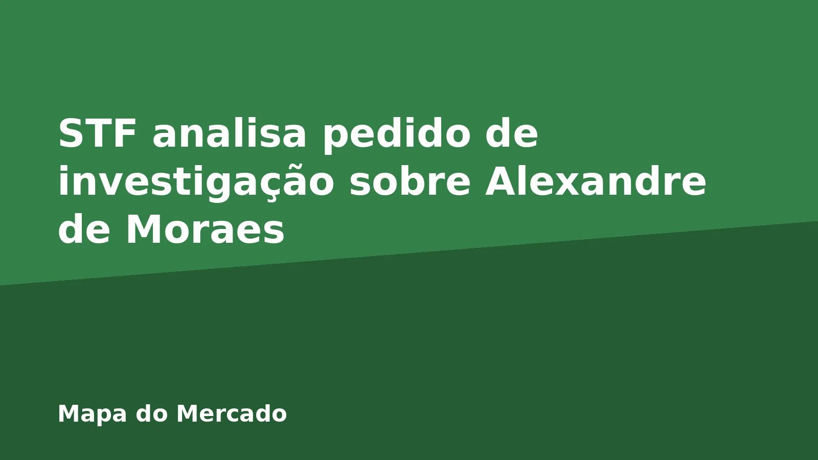 STF analisa pedido de investigação sobre Alexandre de Moraes