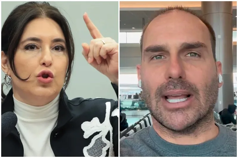 Simone Tebet anuncia ação contra Eduardo Bolsonaro por ofensa eleitoral