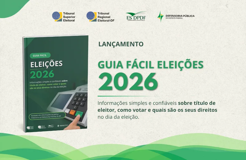 Defensoria do DF publica guia sobre votação e direitos eleitorais