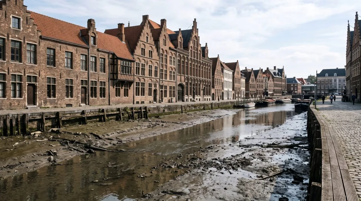 Bruges manteve seu conjunto medieval após perder acesso ao mar