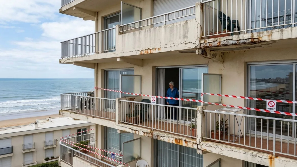 Prefeitura restringe acesso a varandas de residência no litoral francês