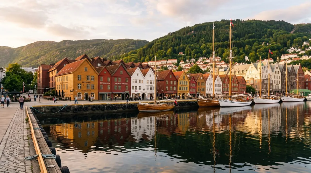 Bryggen mantém o traçado hanseático de Bergen após séculos de incêndios