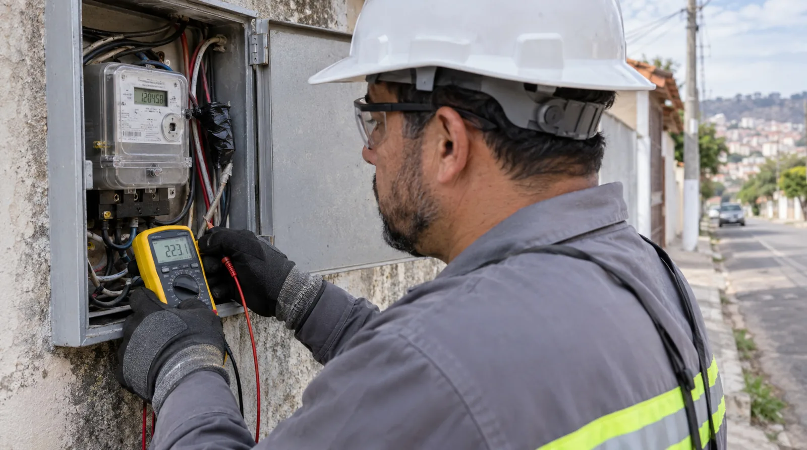 Furto de energia é crime no Brasil desde 1940, enquanto Illinois reforça inspeção de medidores