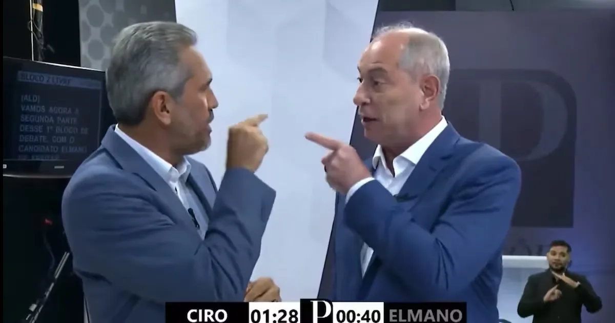 Debate no Ceará termina com troca de acusações entre Ciro Gomes e Elmano