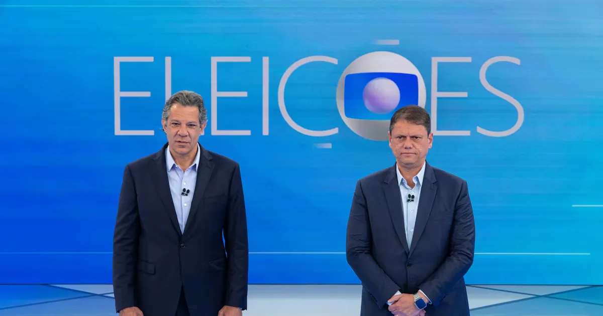 Debate entre Tarcísio e Haddad termina sem vantagem clara em São Paulo