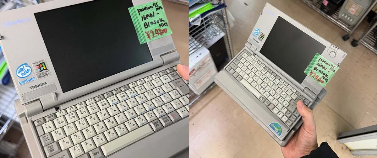 Toshiba Libretto 50 é encontrado à venda em Akihabara por 21.800 ienes