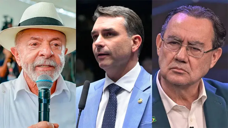 Lula marca 40% e Flávio Bolsonaro, 37% no primeiro turno