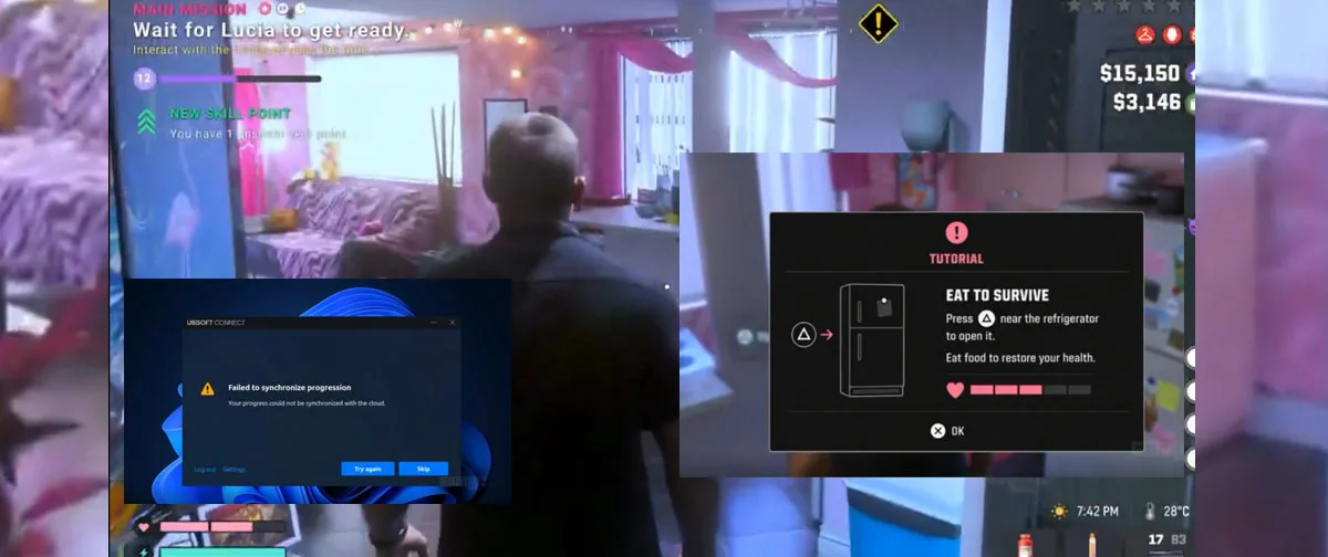 Paródia imagina GTA 6 com excesso de tutoriais e interface da Ubisoft