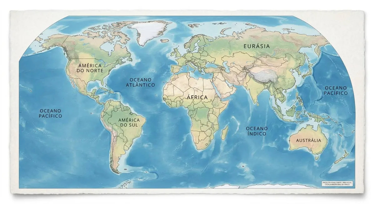 Projeção Equal Earth amplia a África e reacende debate sobre mapas