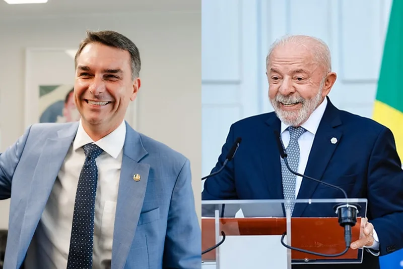 Flávio Bolsonaro lidera rejeição em pesquisa, seguido por Lula