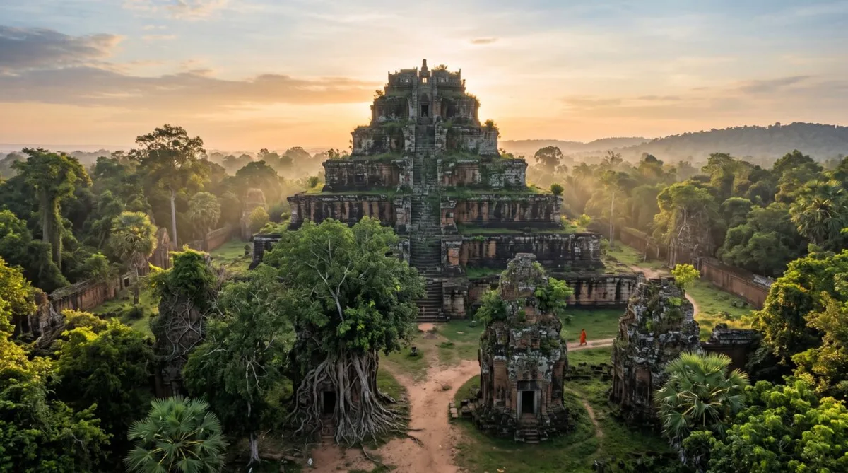 Koh Ker concentrou templos e obras hidráulicas durante 23 anos como capital
