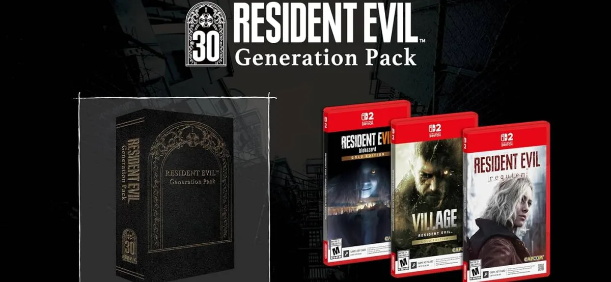 Resident Evil Generation Pack reúne três jogos para Switch 2 com preço reduzido
