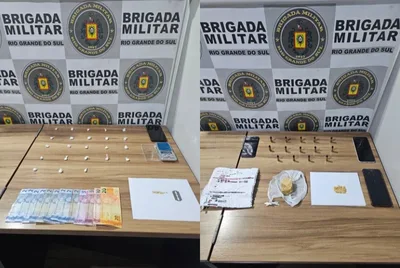 Brigada Militar prende homens por tráfico em duas ações em Venâncio Aires