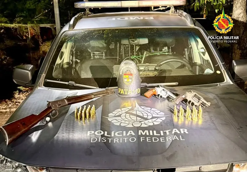 Homem é detido após apreensão de armas em bar e casa de Brazlândia