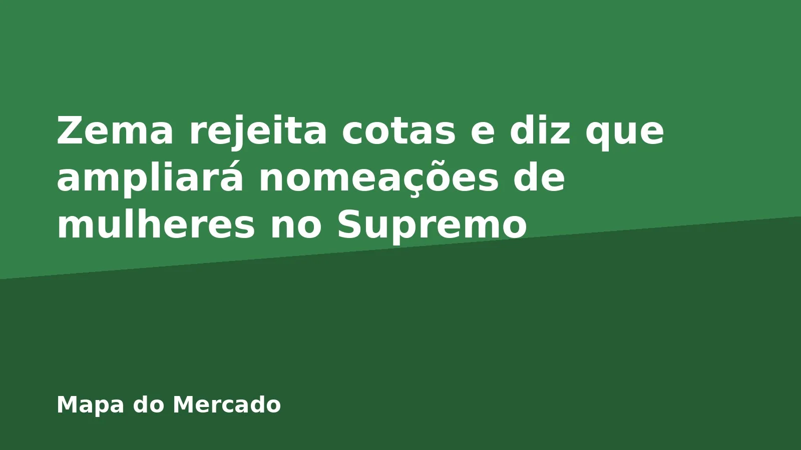 Zema rejeita cotas e diz que ampliará nomeações de mulheres no Supremo