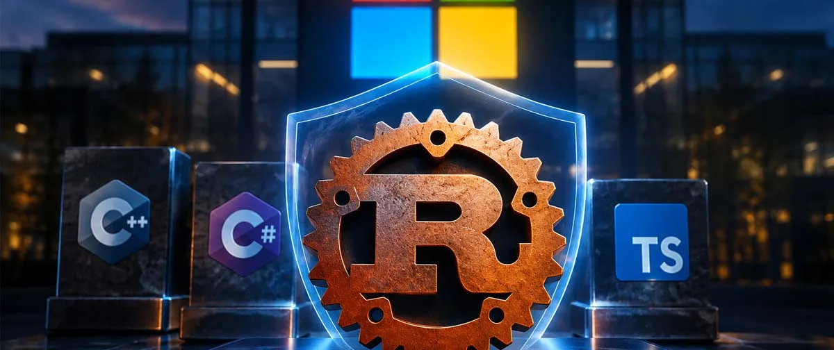 Microsoft eleva Rust ao nível de suporte interno de C++ e C#