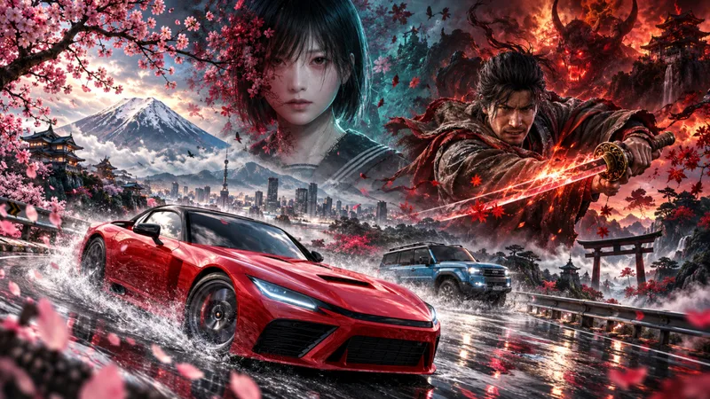 Cinco jogos que percorrem diferentes períodos do Japão