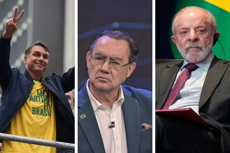 Flávio Bolsonaro e Augusto Cury ficam à frente de Lula em simulações de 2º turno