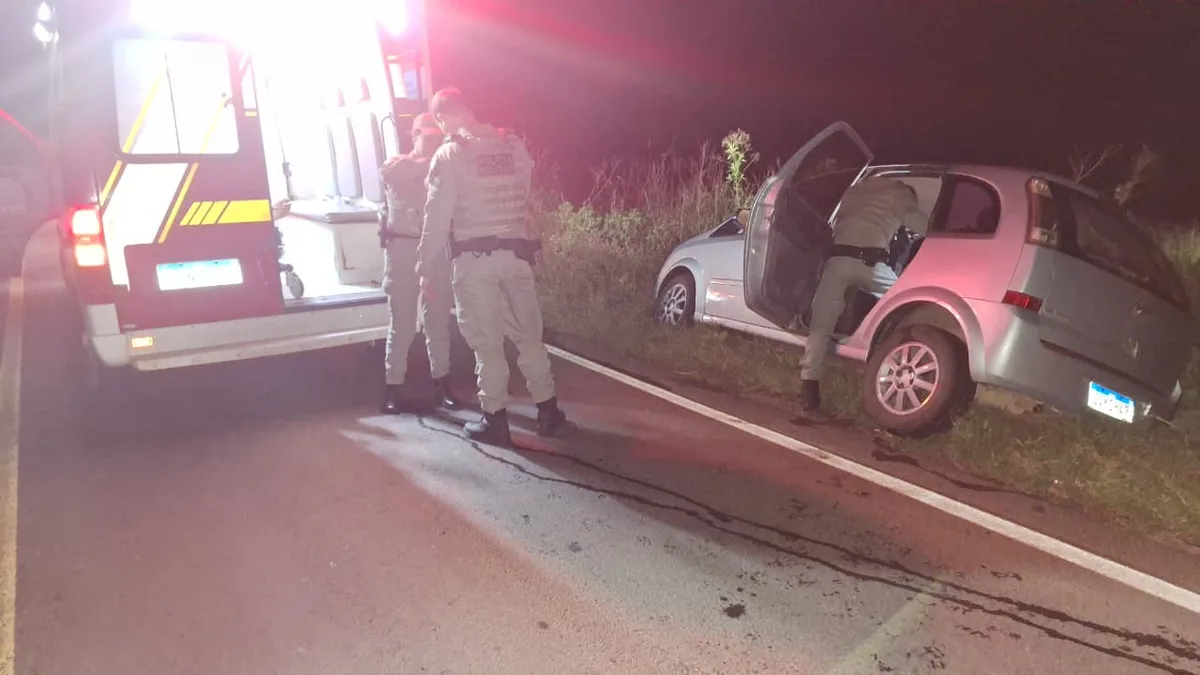 Veículo sai da pista na ERS-400, em Passa Sete