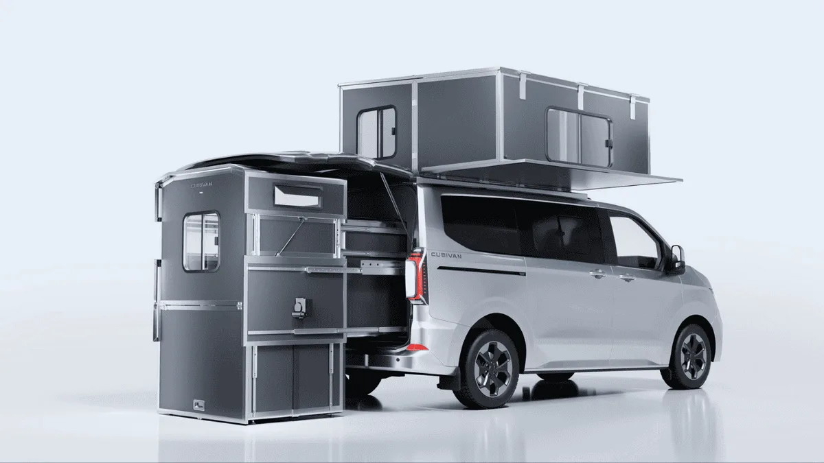 Sistema modular da Vanna Camp adapta vans para camping e preserva uso diário