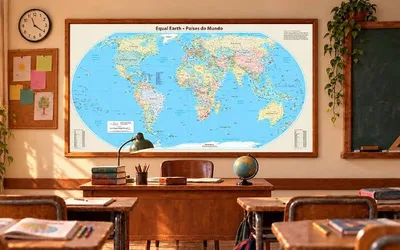 ONU recomenda Equal Earth em revisão da representação do mundo