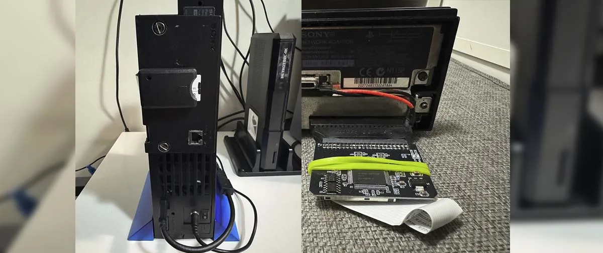 PS2 Fat recebe modificação para carregar jogos por cartão SD